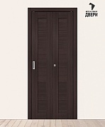 Межкомнатная складная дверь с экошпоном Браво-21 Wenge Melinga