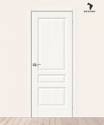 Межкомнатная дверь с экошпоном Неоклассик-34 White Wood