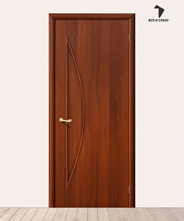 Межкомнатная ламинированная дверь 5Г Итальянский орех 600х2000 мм