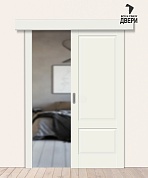 Межкомнатная дверь-купе Hard Flex Прима-12 White Mix