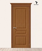 Межкомнатная шпонированная дверь Статус-14 Орех файн-лайн