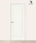 Межкомнатная дверь с экошпоном Прима-10 White Wood