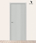 Межкомнатная дверь с экошпоном Браво-0 Grey Wood