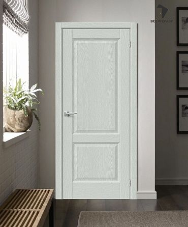Межкомнатная дверь с экошпоном Неоклассик-32 Grey Wood