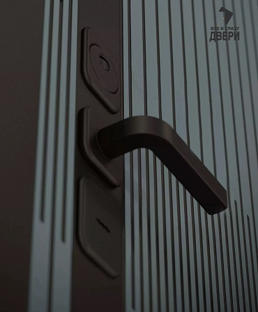 Входная дверь ISSIDA 06 - Velutto Verde/Белое дерево