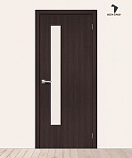 Межкомнатная дверь с экошпоном Браво-9 Wenge Melinga/Magic Fog