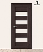 Межкомнатная дверь с экошпоном Браво-23 Wenge Melinga/Magic Fog