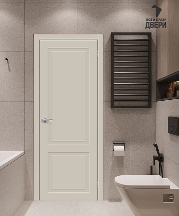 Межкомнатная крашеная дверь Граффити-12 Creamy