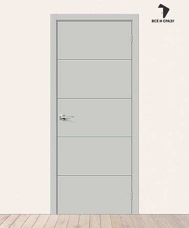 Межкомнатная крашеная дверь Граффити-2 Grace 600х2000 мм