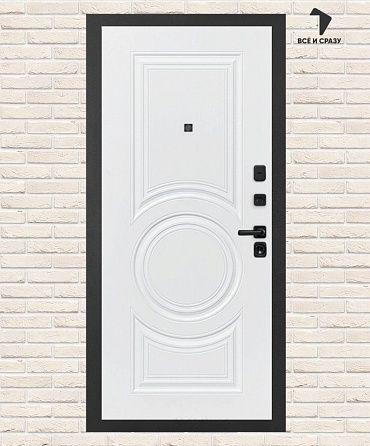 Входная дверь АКУСТИК 23 — Белый софт