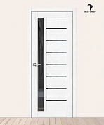 Межкомнатная дверь с экошпоном Браво-27 Snow Melinga/Mirox Grey