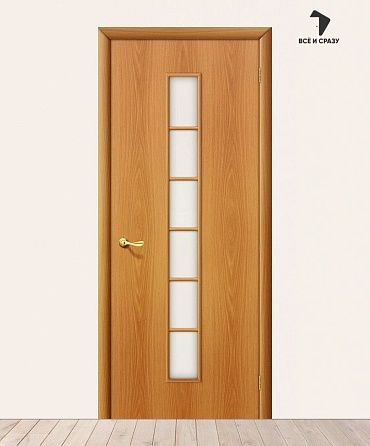 Межкомнатная ламинированная дверь 2С миланский орех 550х1900 мм