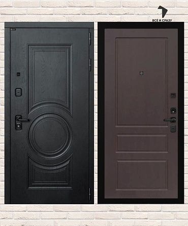 Входная дверь GRAND 03 — Орех премиум 205х88 Левая