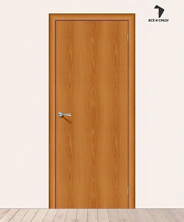 Межкомнатная дверь Гост-0 Л-12 (МиланОрех) 550х1900 мм