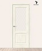 Межкомнатная дверь с экошпоном Неоклассик-33 Nordic Oak/White Сrystal