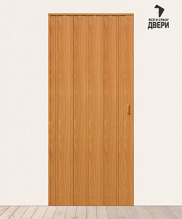 Межкомнатная дверь Гармошка ДСК 007 Миланский Орех 840х2030 мм