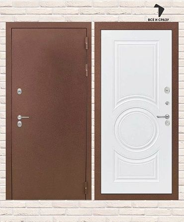 Входная дверь ТЕРМО МАГНИТ 23 — Белый софт 205х88 Левая