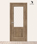 Межкомнатная дверь с экошпоном Неоклассик-33 Original Oak/White Сrystal