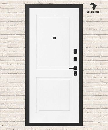 Входная дверь АКУСТИК 11 — Белый софт