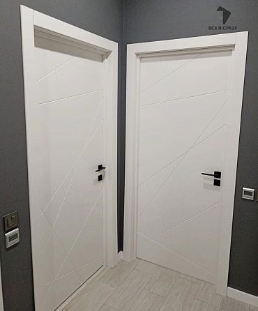 Межкомнатная крашеная дверь Граффити-5 Whitey