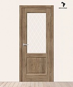 Межкомнатная дверь с экошпоном Неоклассик-33 Original Oak / White Сrystal