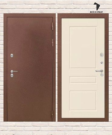 Входная дверь ТЕРМО МАГНИТ 03 — Крем софт 205х88 Левая