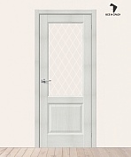 Межкомнатная дверь с экошпоном Неоклассик-33 Bianco Veralinga/White Сrystal