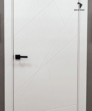 Межкомнатная крашеная дверь Граффити-5 Whitey
