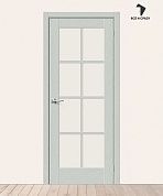 Межкомнатная дверь с экошпоном Прима-11.1 Grey Wood/Magic Fog