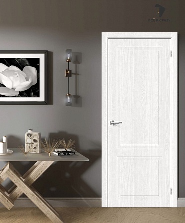 Межкомнатная дверь с экошпоном Граффити-12 White Dreamline