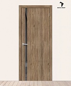 Межкомнатная дверь с экошпоном Браво-1.55 Original Oak/Mirox Grey