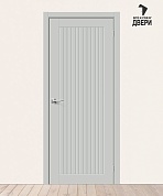Межкомнатная дверь ПЭТ Браво-40 Grey Silk