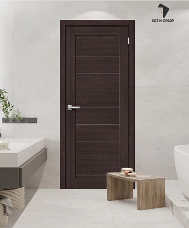 Межкомнатная дверь с экошпоном Браво-21 Wenge Melinga