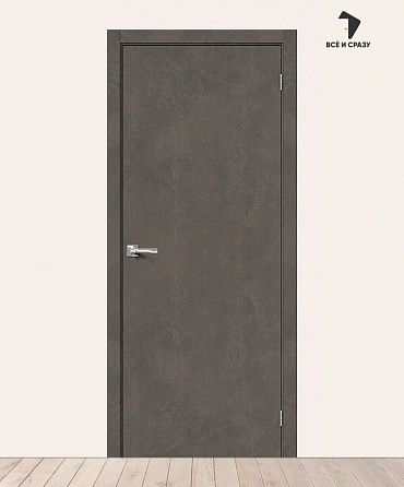 Межкомнатная дверь Hard Flex Браво-0 Brut Beton 600х2000 мм
