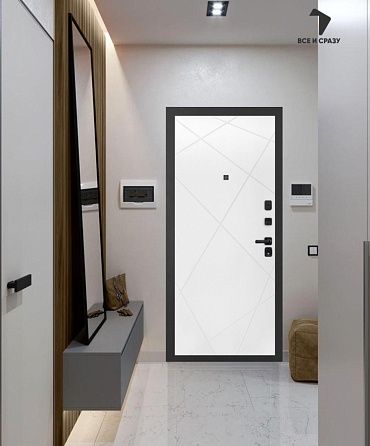 Входная дверь АКУСТИК 24 — Белый софт