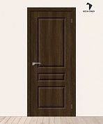 Межкомнатная дверь с ПВХ-пленкой Скинни-14 Dark Barnwood