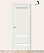 Межкомнатная дверь Эмалит Прима-3 White Matt