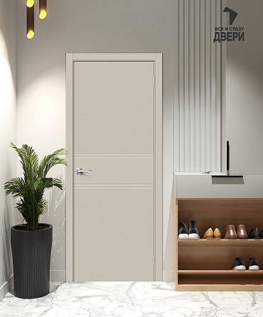 Межкомнатная крашеная дверь Граффити-27 Creamy