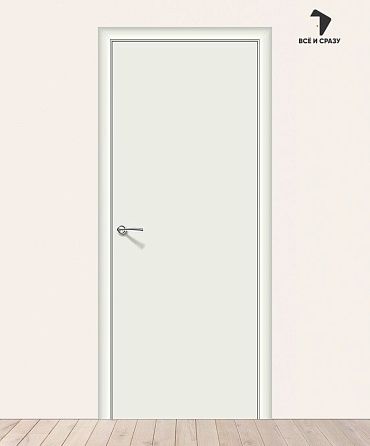 Межкомнатная дверь Гост-0 Л-23 (Белый) 550х1900 мм