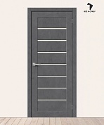 Межкомнатная дверь с экошпоном Браво-22 Slate Art/Magic Fog