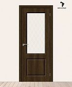 Межкомнатная дверь с ПВХ-пленкой Скинни-13 Dark Barnwood
