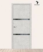 Межкомнатная дверь с экошпоном Браво-2.55 Look Art/Mirox Grey