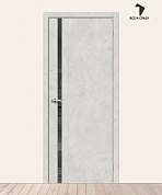 Межкомнатная дверь с экошпоном Браво-1.55 Look Art/Mirox Grey