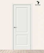 Межкомнатная дверь Эмалит Неоклассик-32 White Matt