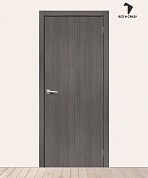 Межкомнатная дверь с экошпоном Браво-0 Grey Melinga