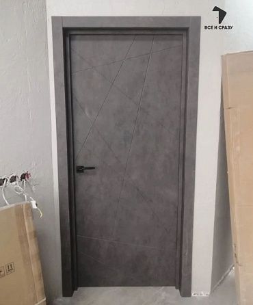Межкомнатная дверь с экошпоном Граффити-5.Д Slate Art