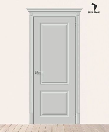 Межкомнатная крашеная дверь Скинни-12 Grace 600х2000 мм