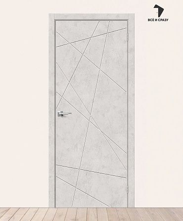 Межкомнатная дверь с экошпоном Граффити-5.Д Look Art 600х2000 мм