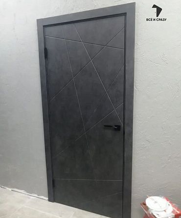 Межкомнатная дверь с экошпоном Граффити-5.Д Slate Art
