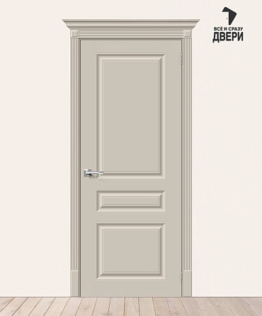 Межкомнатная крашеная дверь Скинни-14 Creamy 600х2000 мм